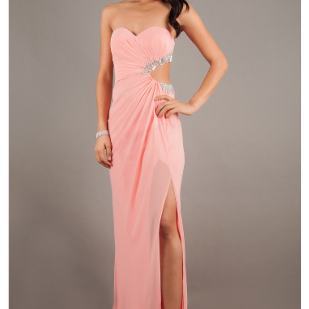 Pink Faviana Prom dress